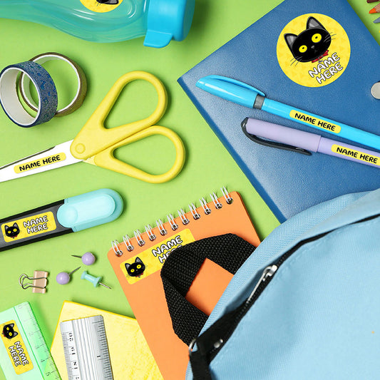 Ikaru Blacky Cat (Labels)