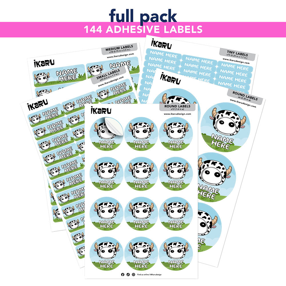 Ikaru Cow (Labels)