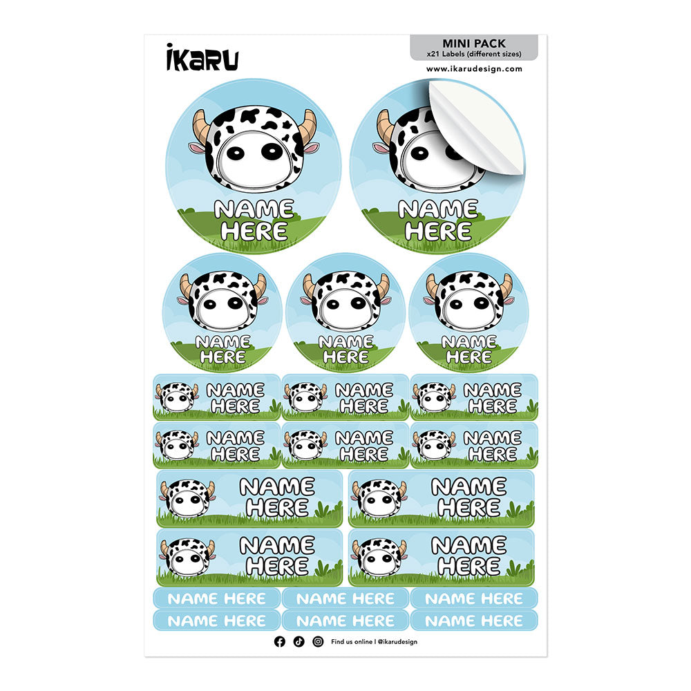 Ikaru Cow (Labels)