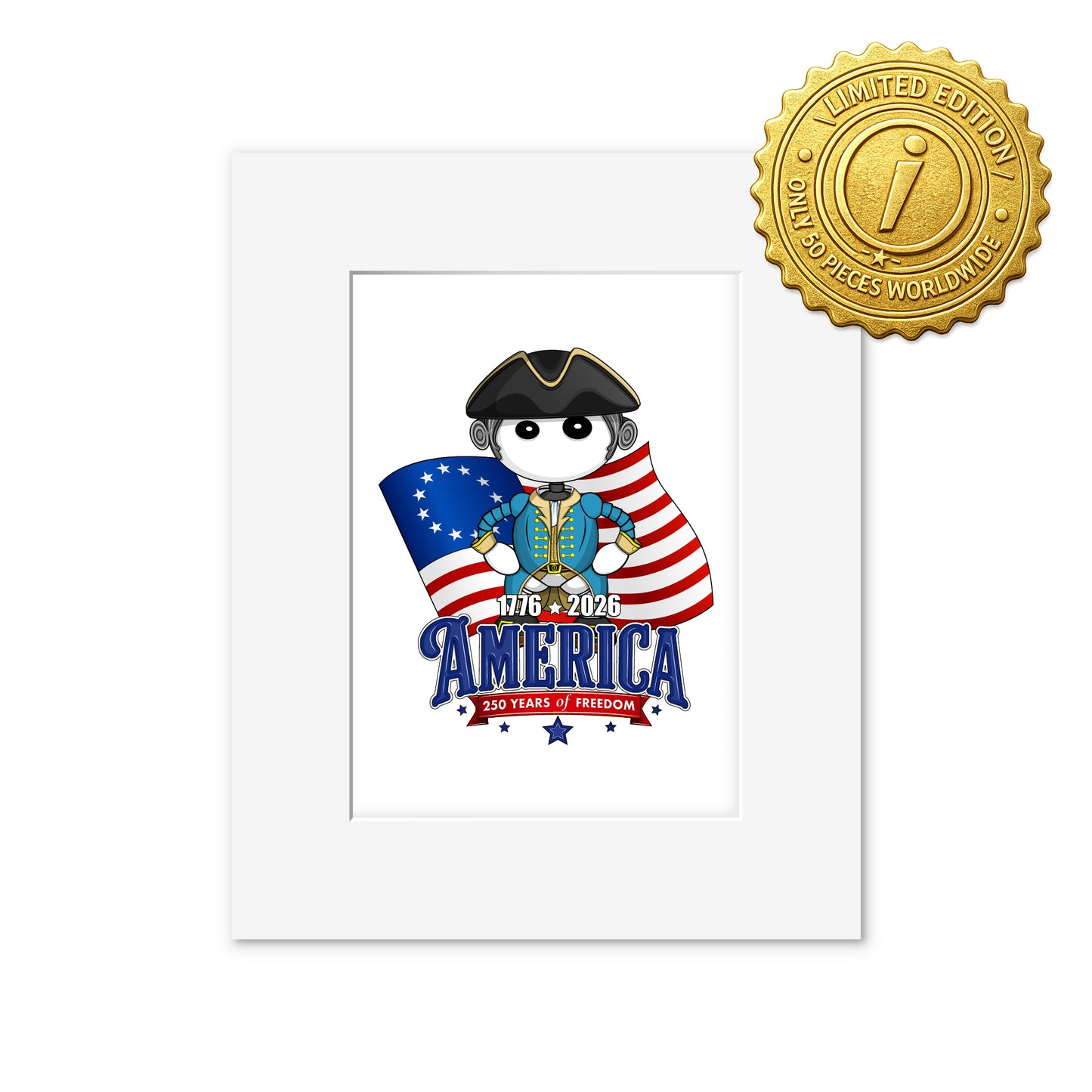 IKARU Washington: Freedom & Legacy (Art Print) LIMITED EDITION