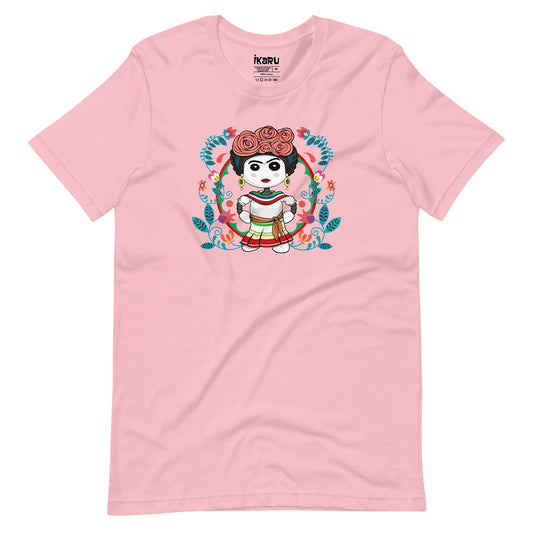 Ikaru Frida graphic t-shirt, original character illustration