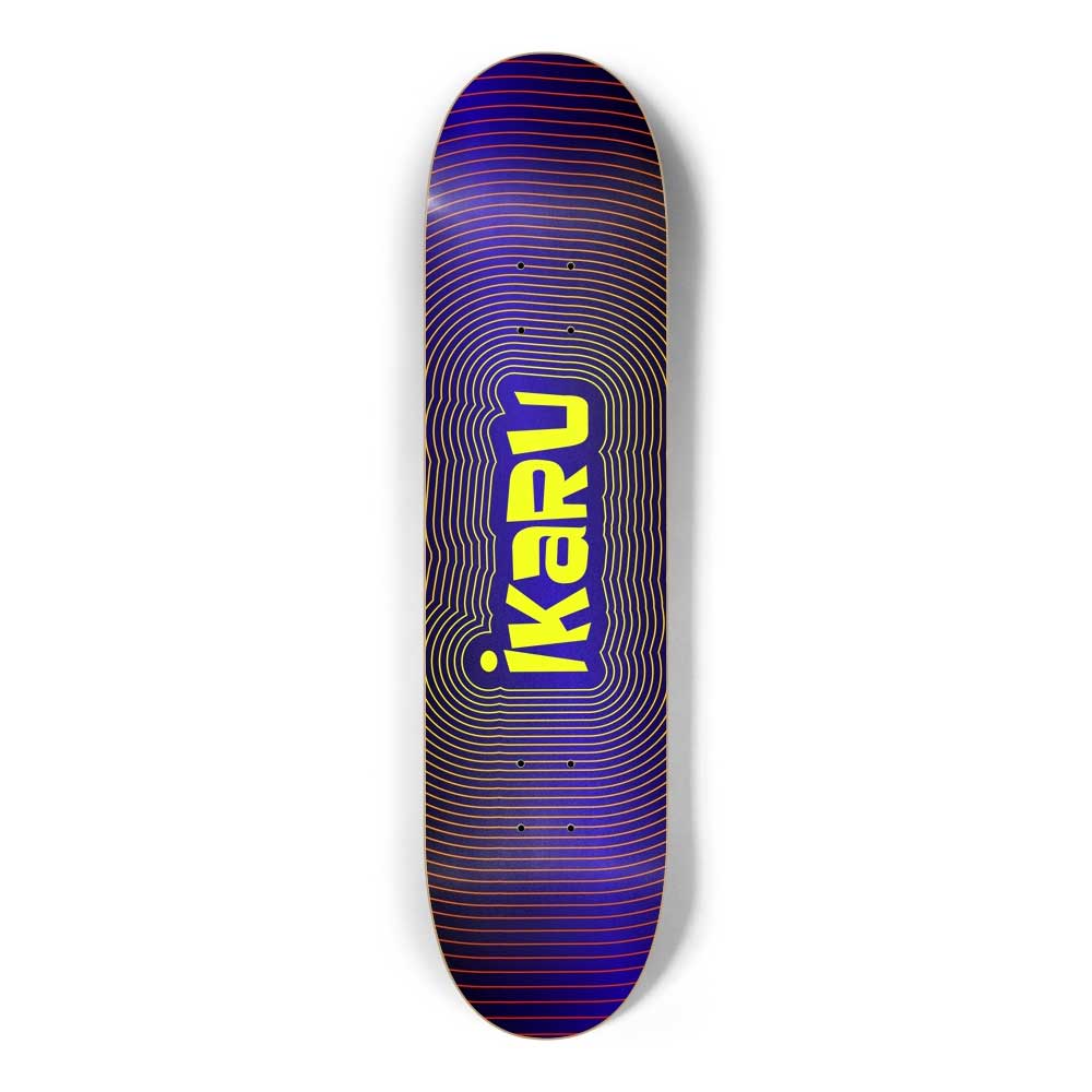 Ikaru HIPNOTIC skateboard deck, original character design, 7-ply Canadian maple