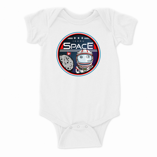 Ikaru Space baby onesie, original character design