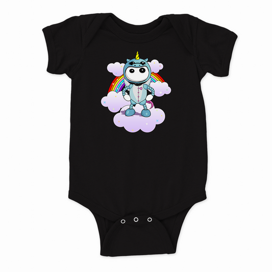 Ikaru Unicorn PJ's baby onesie, original character design