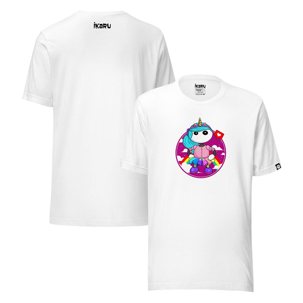 Ikaru Rainbow Girl t-shirts collection, original character graphic tees