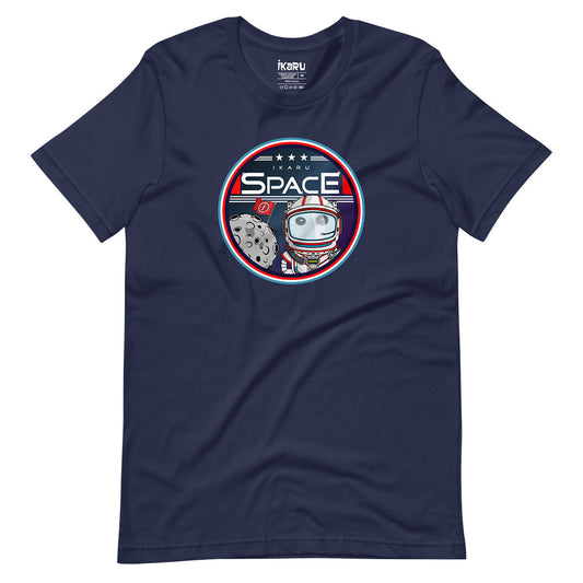 Ikaru Space graphic t-shirt, original character illustration