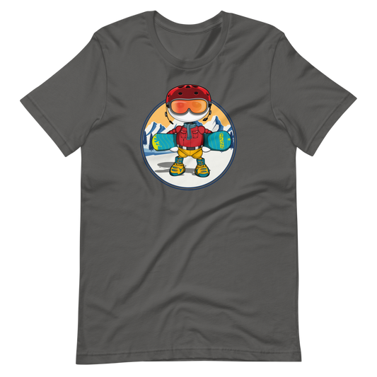 Ikaru snowboard t-shirts collection, original character graphic tees
