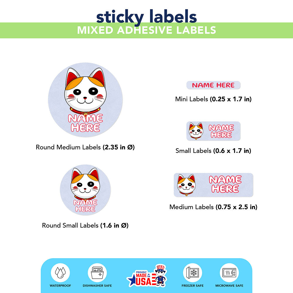 Ikaru Lucky Cat (Labels)