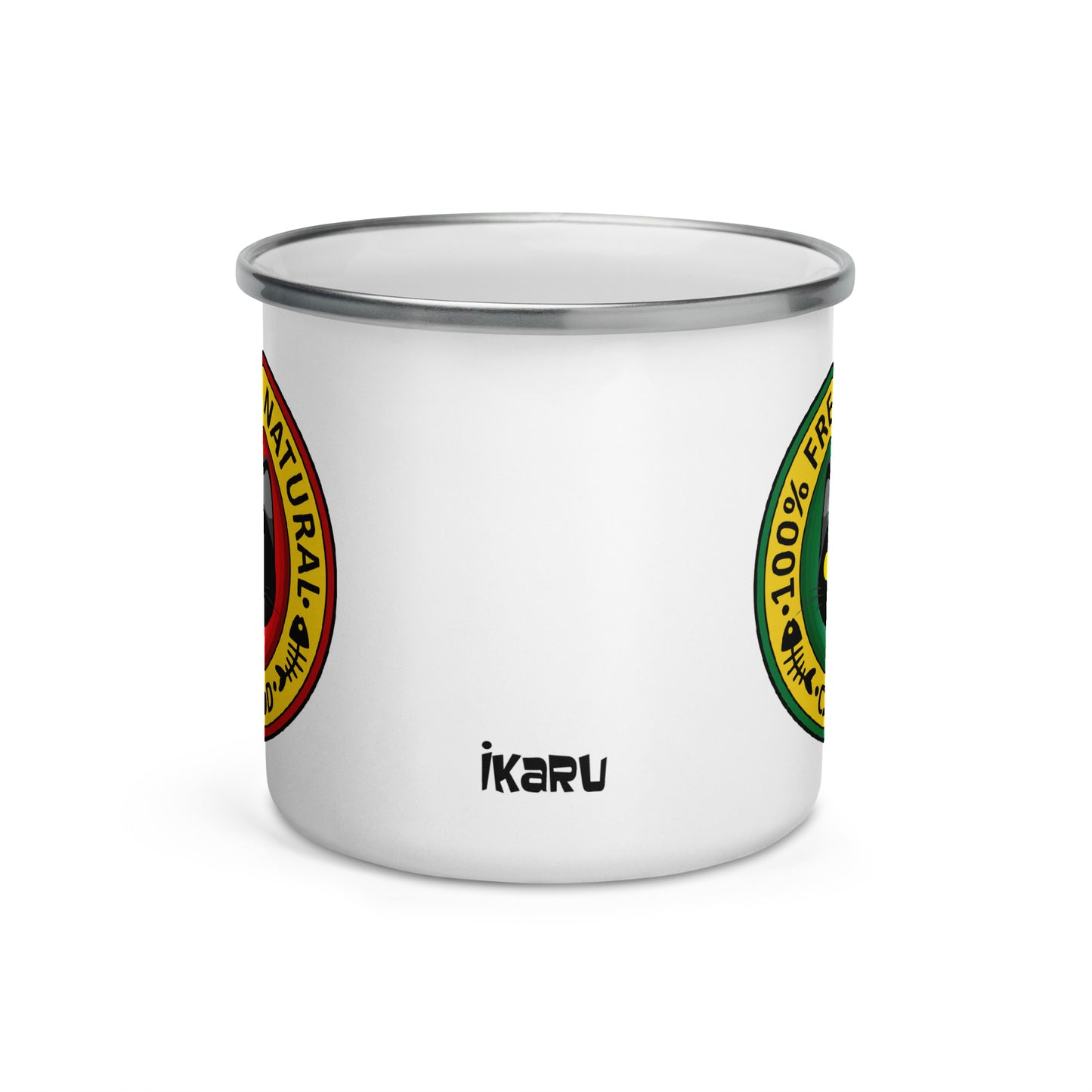 Blacky Cat Food (Enamel Mug)