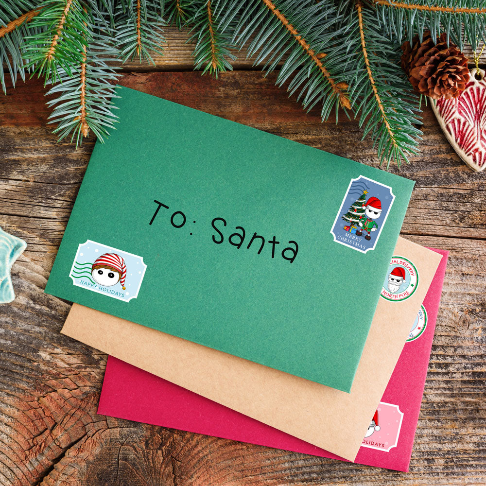 Ikaru Christmas Stamps - Sticker Sheet