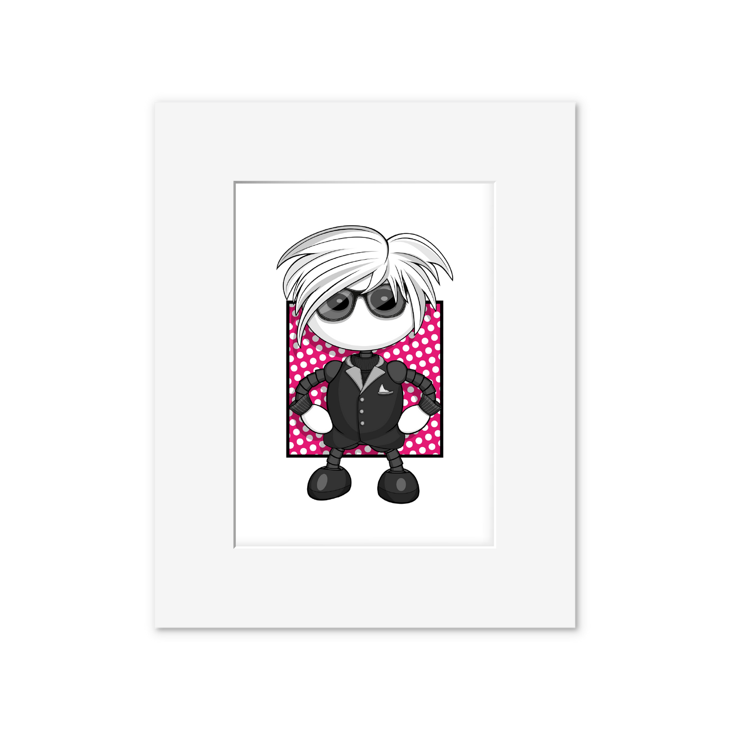 Ikaru Warhol art print, original pop art illustration, 8x10 inches