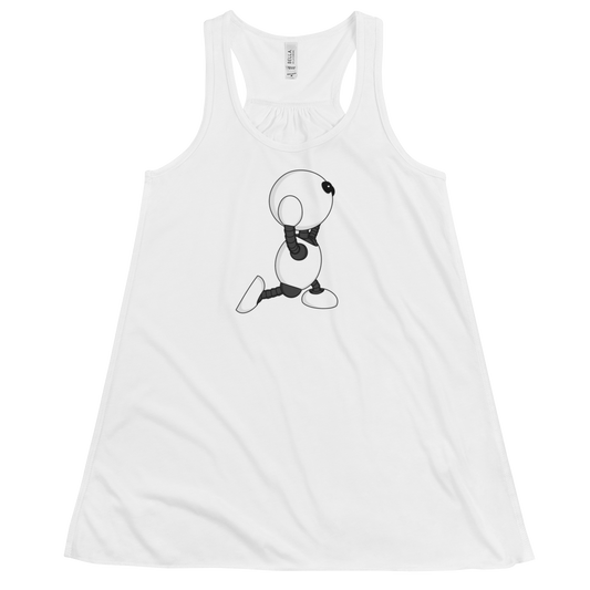 Ikaru Yoga women's racerback tank top, original character design