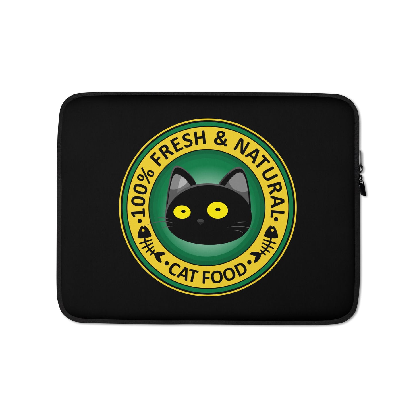 Blacky Cat Food (Laptop Sleeve)