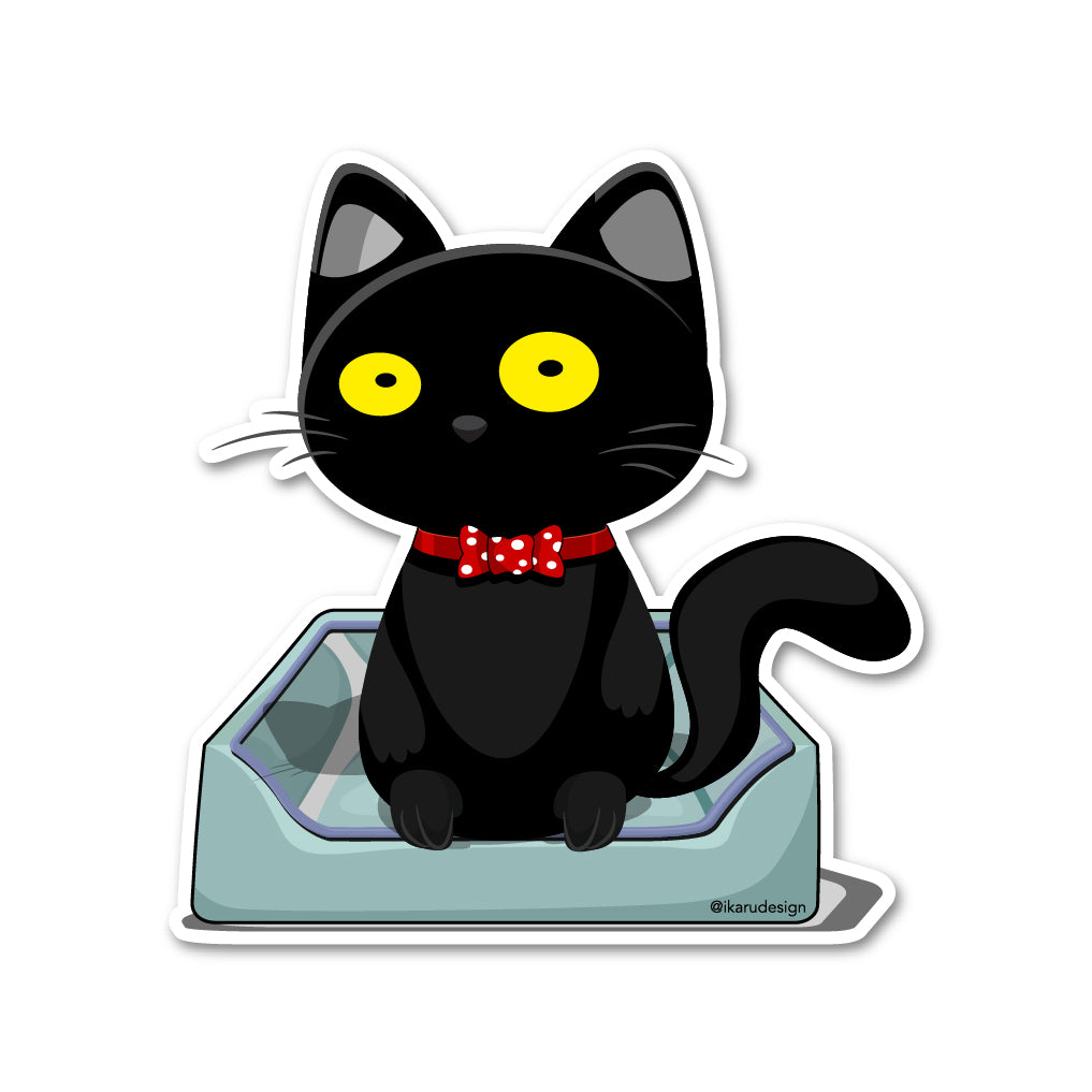 Blacky Cat - Sticker
