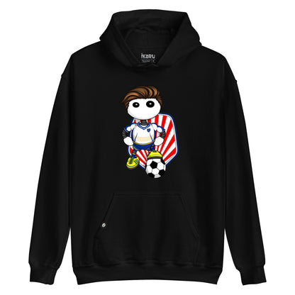 Ikaru Soccer hoodie, original character design, adult and youth sizes