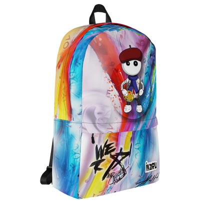 Ikaru Artist GF Collab backpack, limited edition collaboration design