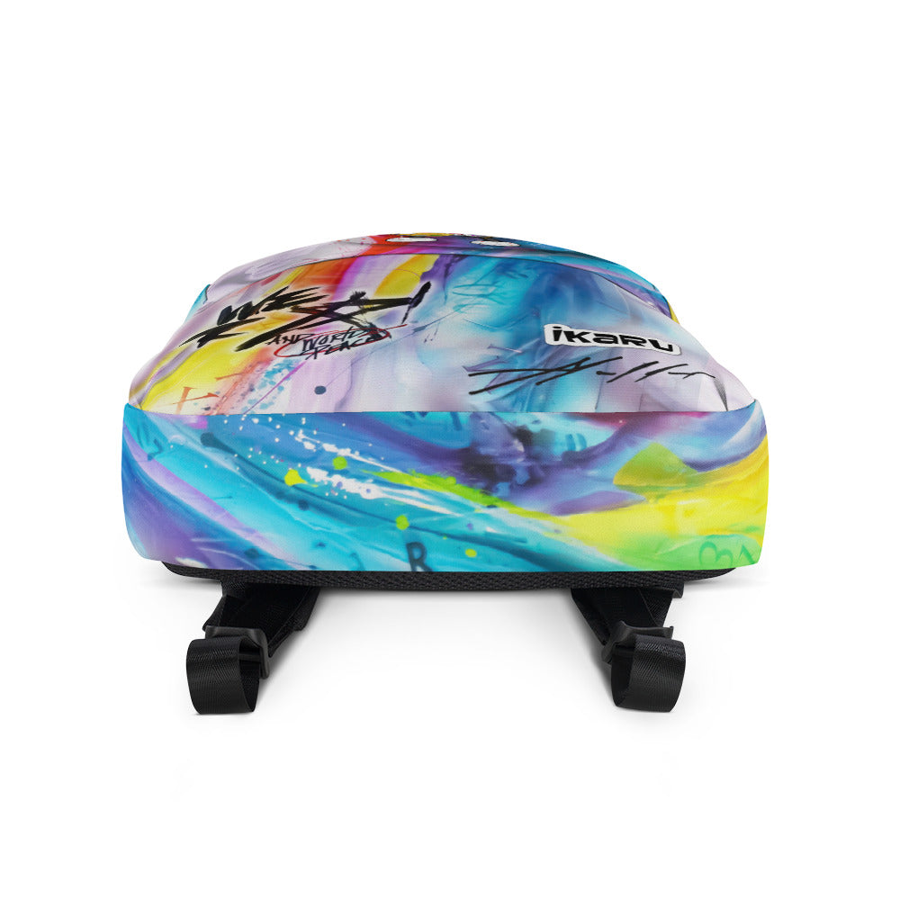 Ikaru Artist GF Collab backpack, limited edition collaboration design