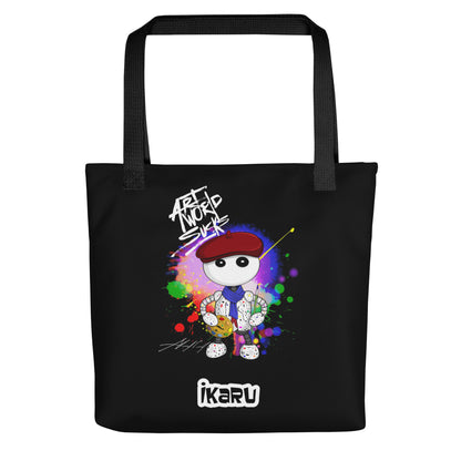 Ikaru Artist GF Collab tote bag, limited edition collaboration design