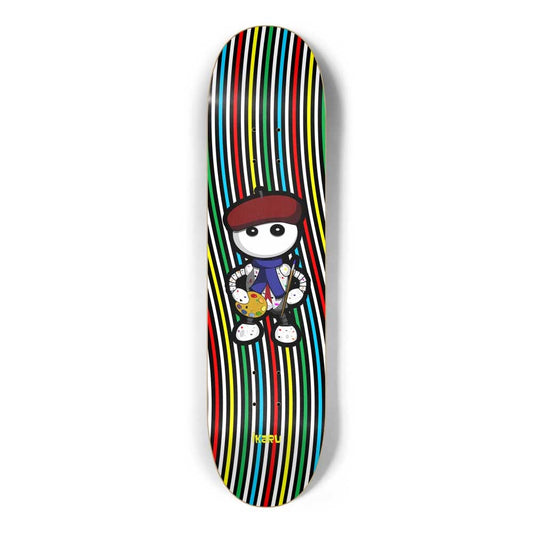 Ikaru Artist skateboard deck, original character design, 7-ply Canadian maple