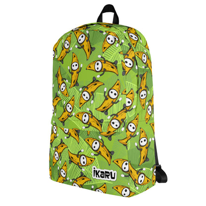 Ikaru Banana Basel backpack, original character all-over print design