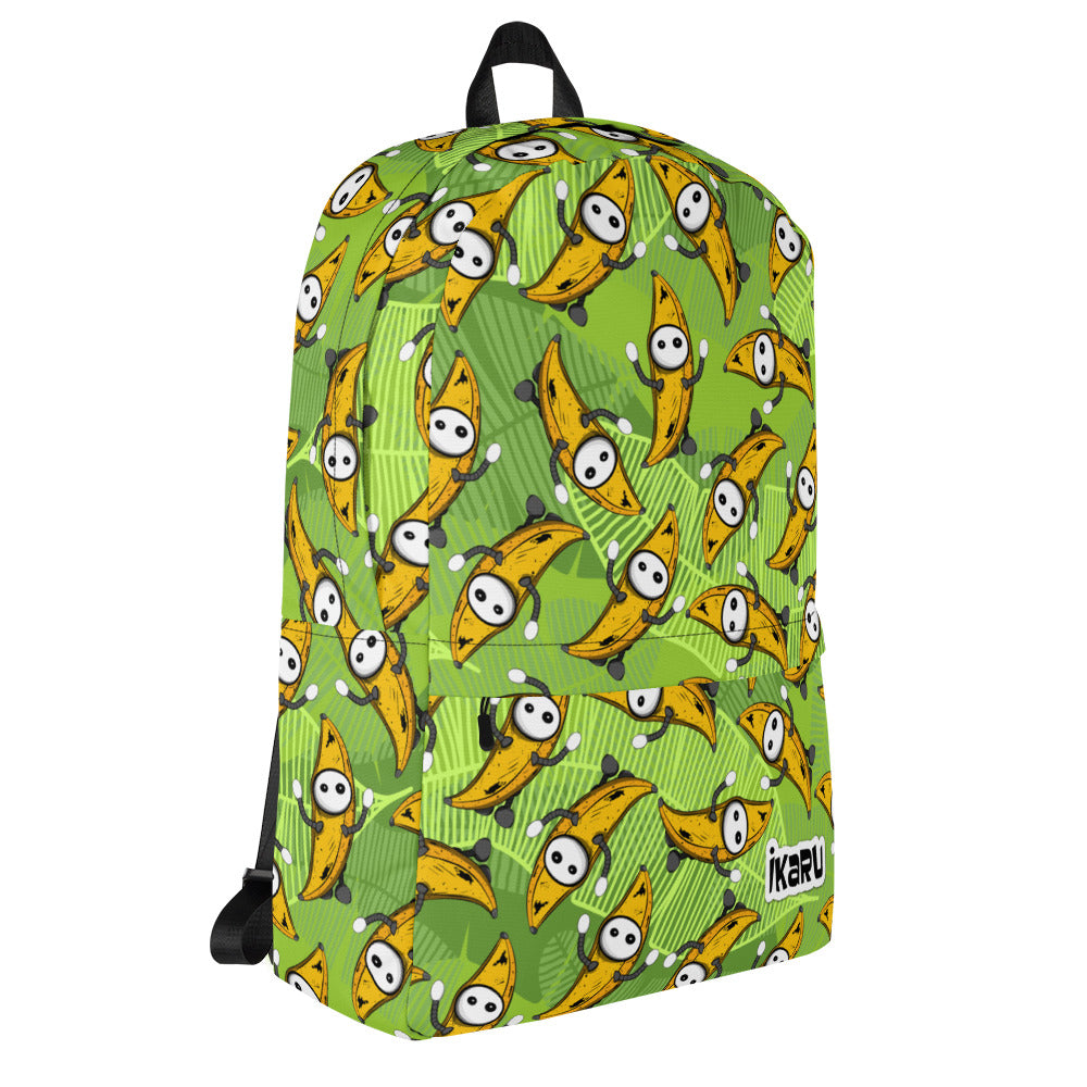 Ikaru Banana Basel backpack, original character all-over print design