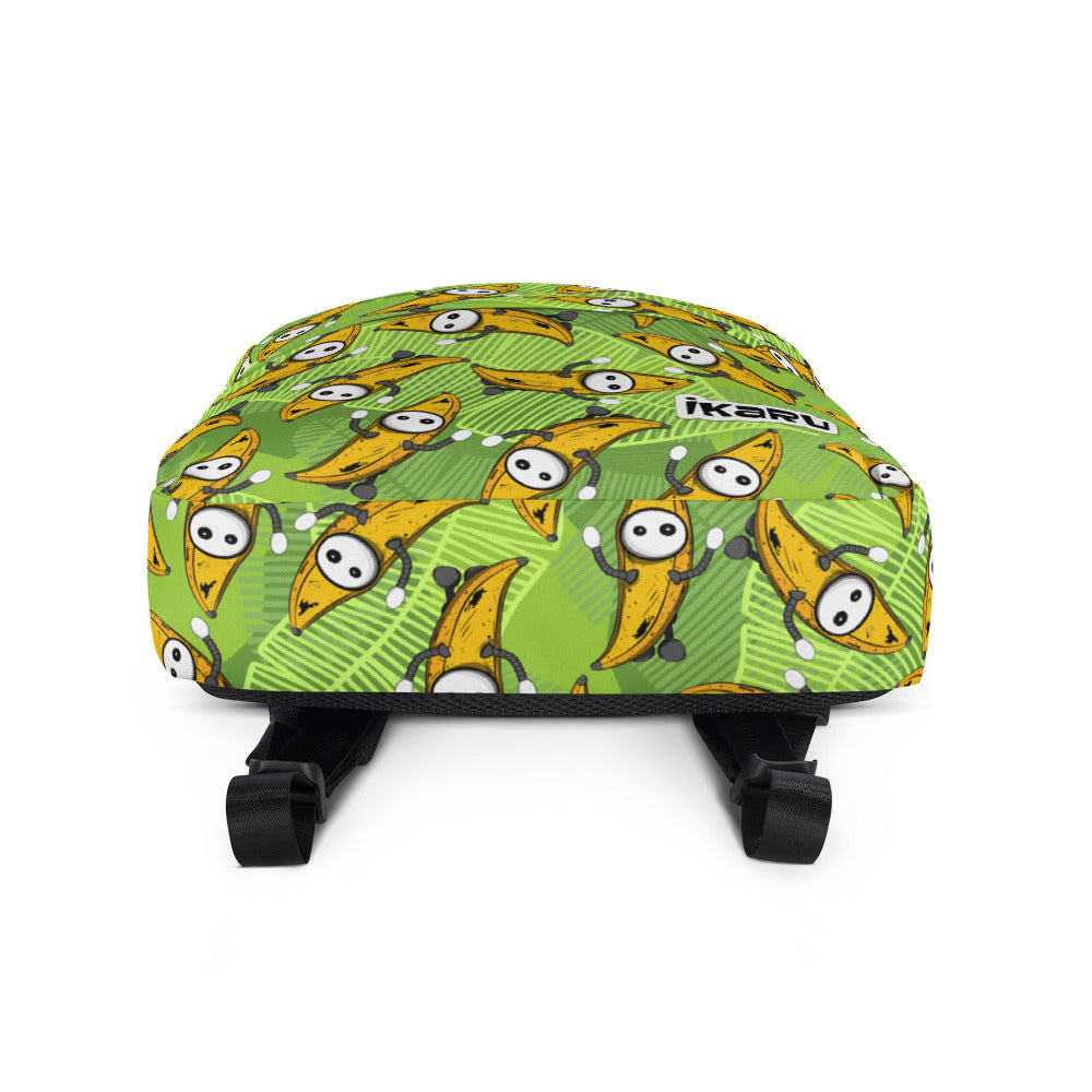 Ikaru Banana Basel backpack, original character all-over print design