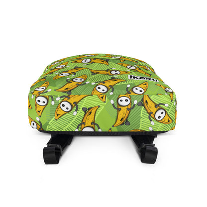 Ikaru Banana Basel backpack, original character all-over print design