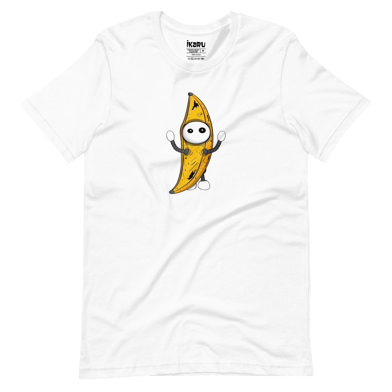 Ikaru Banana Basel graphic t-shirt, original character illustration