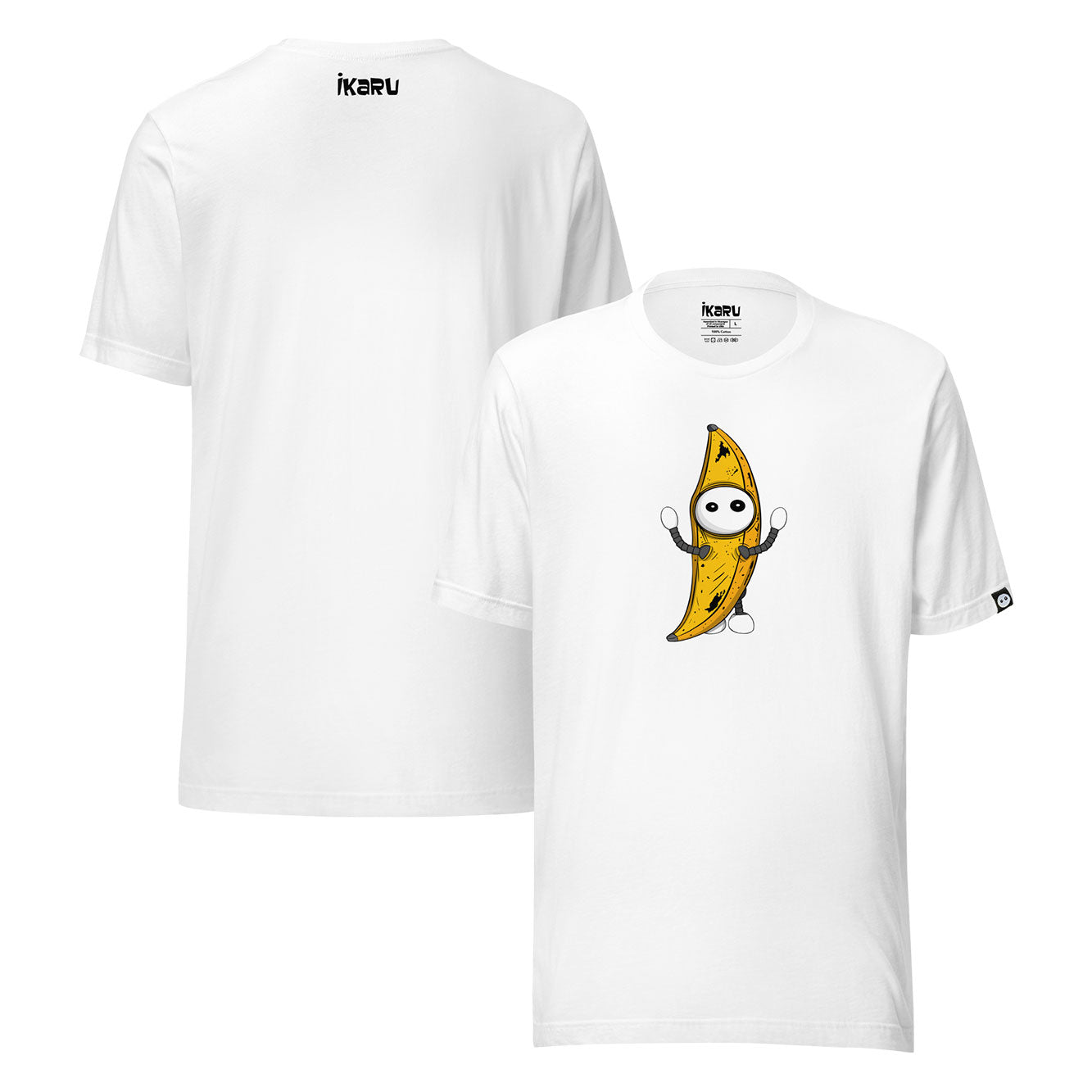 Ikaru Banana Basel graphic t-shirt, original character illustration