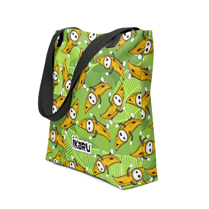  Ikaru Banana Basel tote bag, original character all-over print design