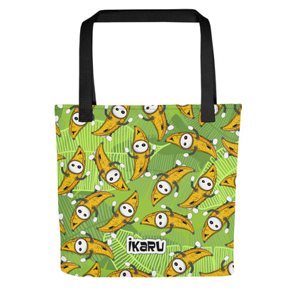  Ikaru Banana Basel tote bag, original character all-over print design