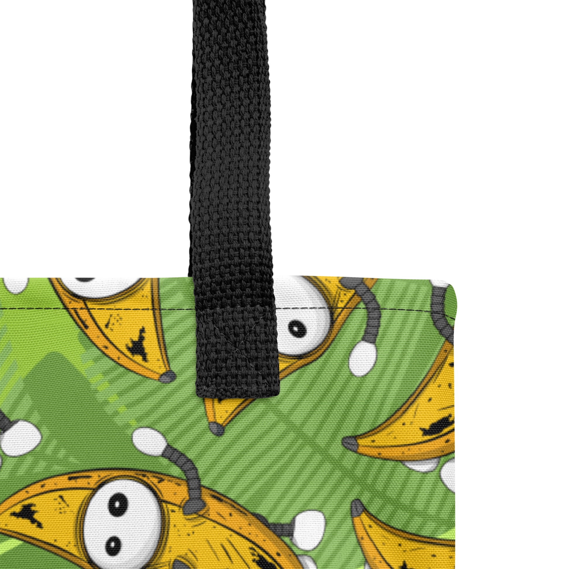  Ikaru Banana Basel tote bag, original character all-over print design