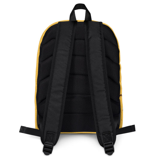 Ikaru Bee backpack, original character all-over print design