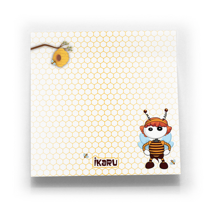 Ikaru Bee post it 3" x 3"