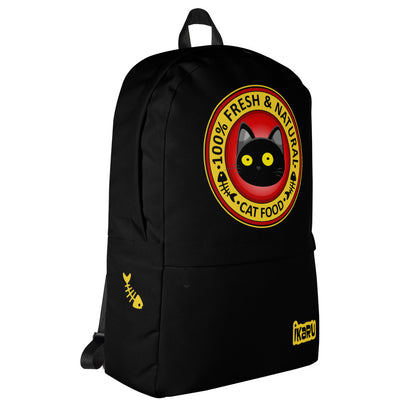 Ikaru Blacky Cat Food  backpack, original character all-over print design 100% fresh and Natural
