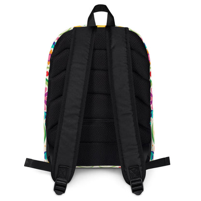 Ikaru Frida backpack, original character all-over print design