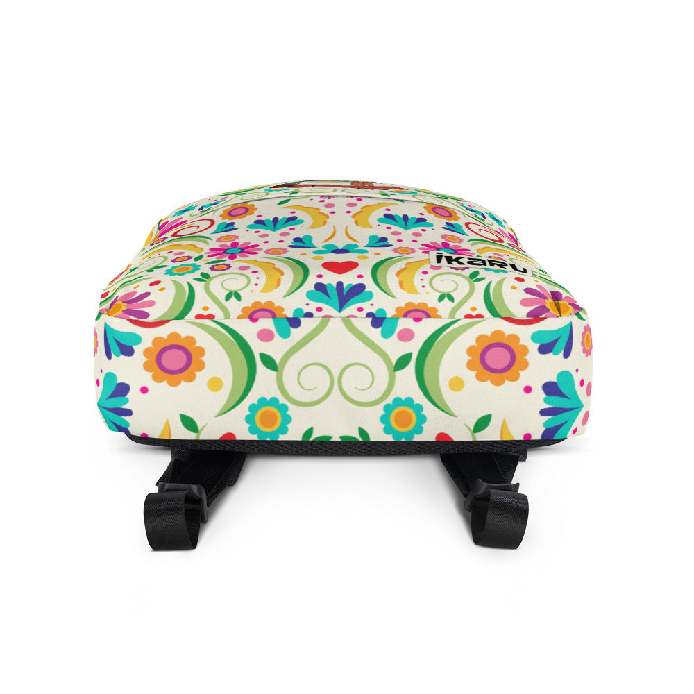 Ikaru Frida backpack, original character all-over print design