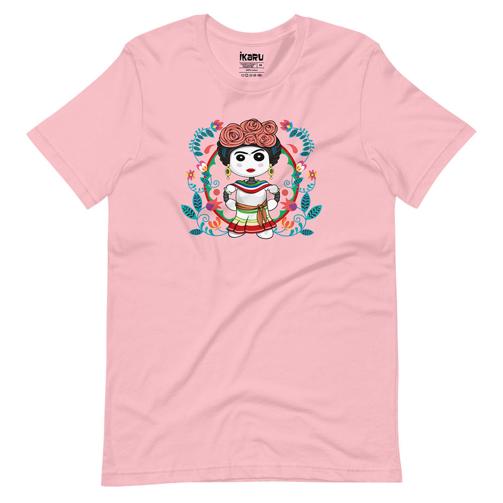 Ikaru Frida graphic t-shirt, original character illustration