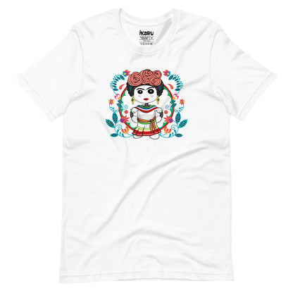Ikaru Frida graphic t-shirt, original character illustration