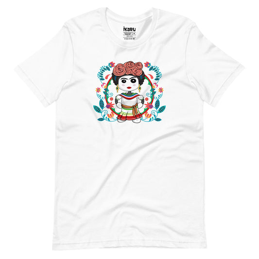 Ikaru Frida graphic t-shirt, original character illustration