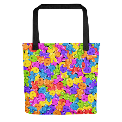 Ikaru Gummies tote bag, original character all-over print design