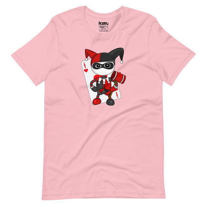 Ikaru Harlequin graphic t-shirt, original character illustration