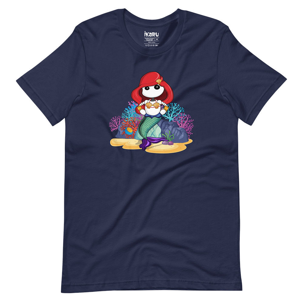 Ikaru Mermaid graphic t-shirt, original character illustration