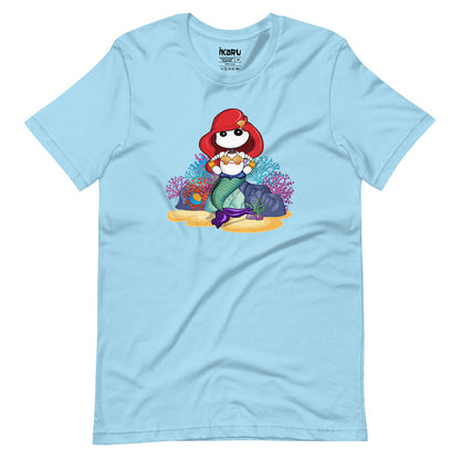 Ikaru Mermaid graphic t-shirt, original character illustration