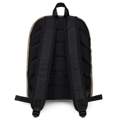 Ikaru Military backpack, original character all-over print design