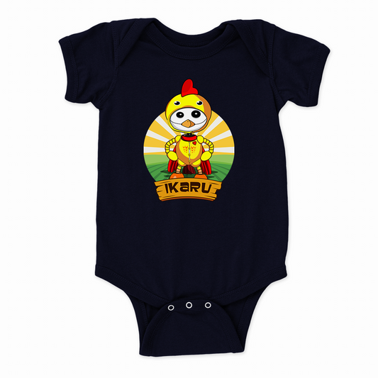 Ikaru Chicken baby onesie, original character design