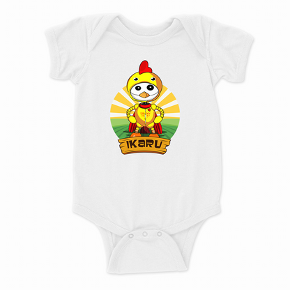 Ikaru Chicken baby onesie, original character design