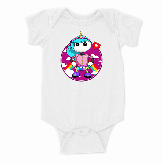  Ikaru Rainbow Girl baby onesie, original character design