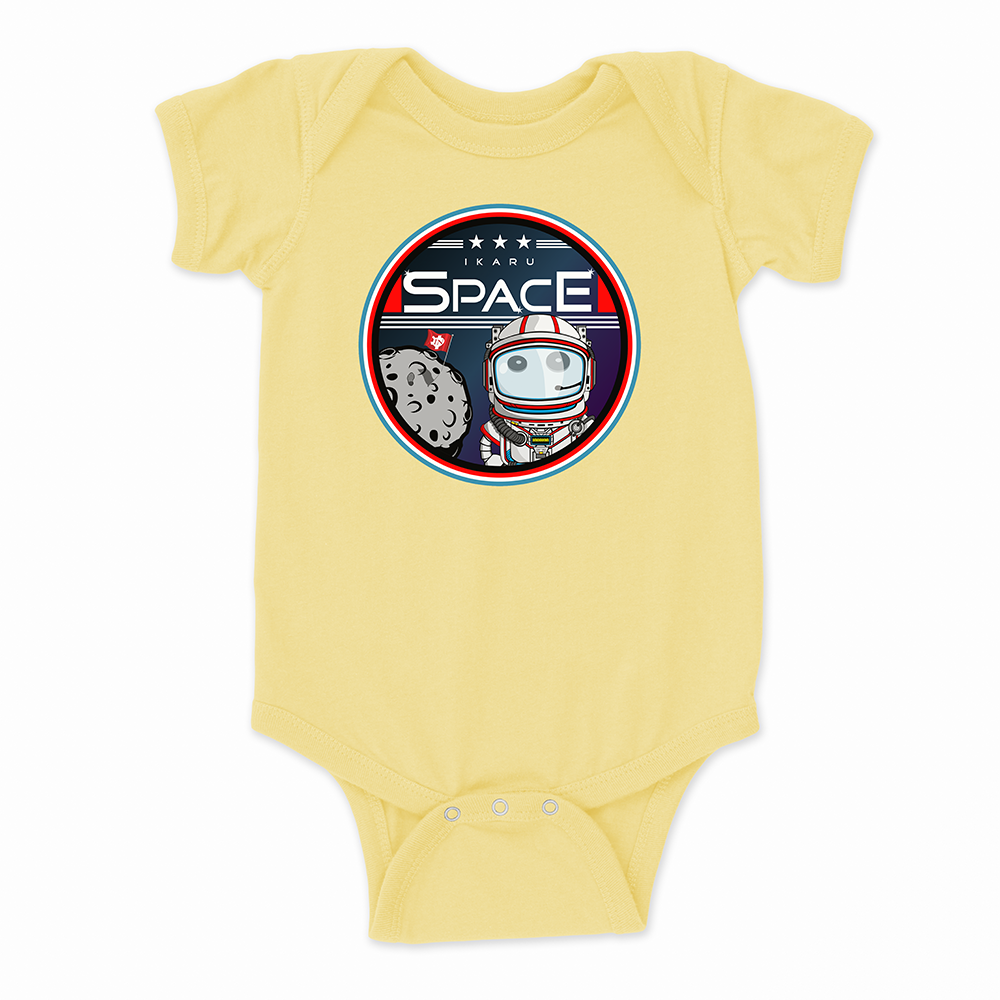 Ikaru Space baby onesie, original character design