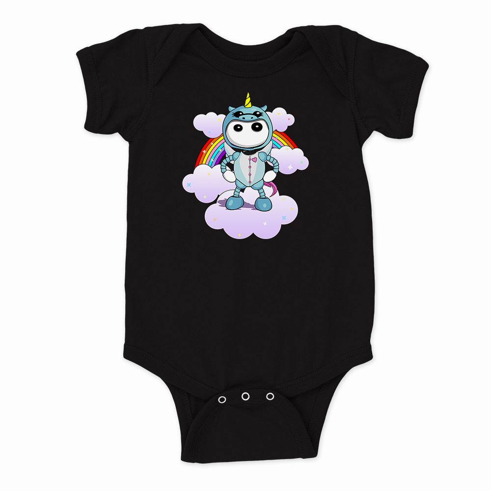  Ikaru Unicorn PJ's baby onesie, original character design